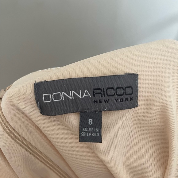 Donna Ricco Sleeveless Metallic Jacquard Sheath Dress size 8 NWT - Picture 8 of 9